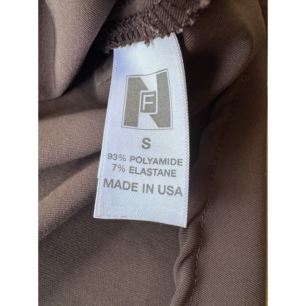 Nicole Frank $375 Brown Sandy Classic Safari Dress Mini Tie Front NWOT Size S - Picture 4 of 7